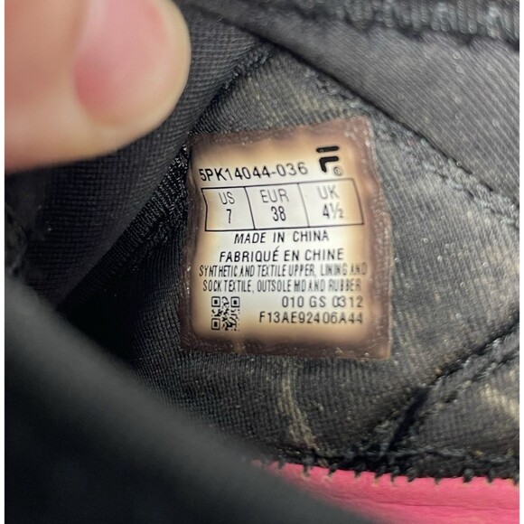 Fila Skele-Toes Women's EZ Slide Drainage Sandal Water Shoes Pink Black Size 7 - Picture 9 of 9